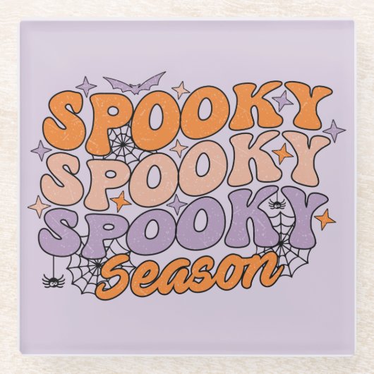 Spooky Spooky Season Glasuntersetzer (Vorderseite)