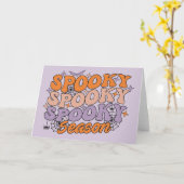 Spooky Spooky Season Karte (Gelbe Blume)