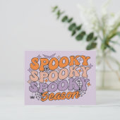 Spooky Spooky Season Postkarte (Stehend Vorderseite)
