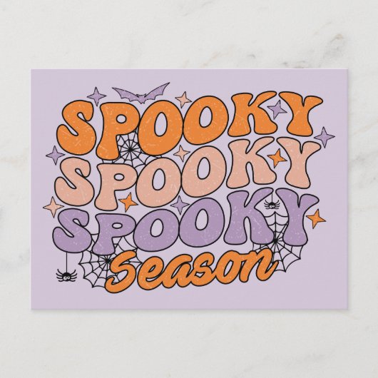 Spooky Spooky Season Postkarte (Vorderseite)
