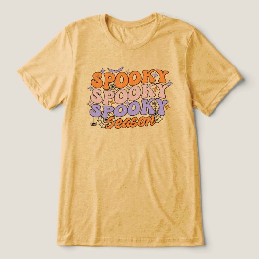 Spooky Spooky Season Tri-Blend Shirt (Design Vorderseite)