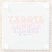 Spooky Spooky Spooky Vibes Glasuntersetzer (Rückseite)