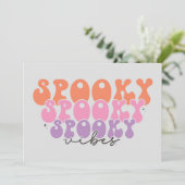 Spooky Spooky Spooky Vibes Karte (Stehend Vorderseite)
