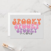 Spooky Spooky Spooky Vibes Karte (Vorderseite/Rückseite Beispiel)