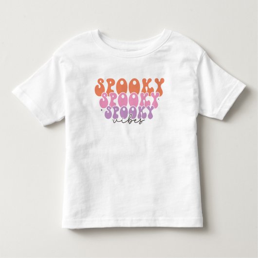 Spooky Spooky Spooky Vibes Kleinkind T-shirt (Vorderseite)