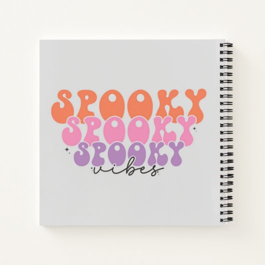 Spooky Spooky Spooky Vibes Notizblock (Rückseite)