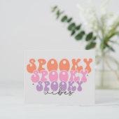Spooky Spooky Spooky Vibes Postkarte (Stehend Vorderseite)