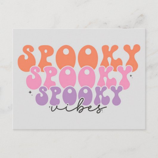 Spooky Spooky Spooky Vibes Postkarte (Vorderseite)