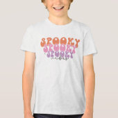 Spooky Spooky Spooky Vibes Tri-Blend Shirt (Vorderseite)