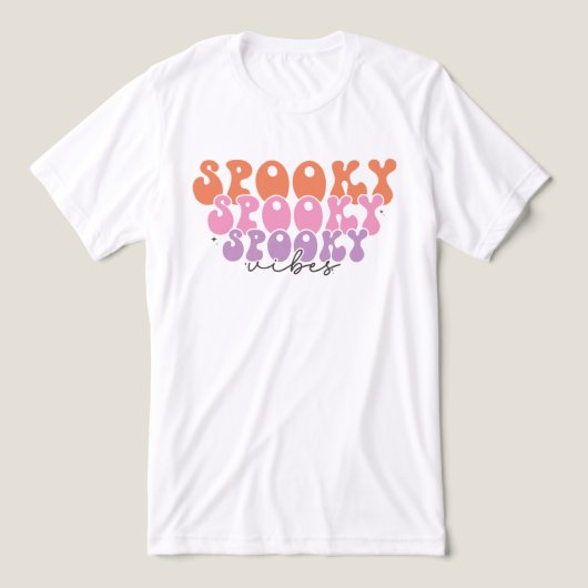 Spooky Spooky Spooky Vibes Tri-Blend Shirt (Design Vorderseite)