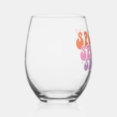 Spooky Spooky Spooky Vibes Weinglas Ohne Stiel (Rechts)