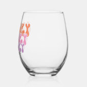 Spooky Spooky Spooky Vibes Weinglas Ohne Stiel (Links)