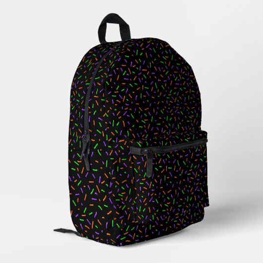 Spooky Sprinkles Bedruckter Rucksack (Rückseitige Ecke links)
