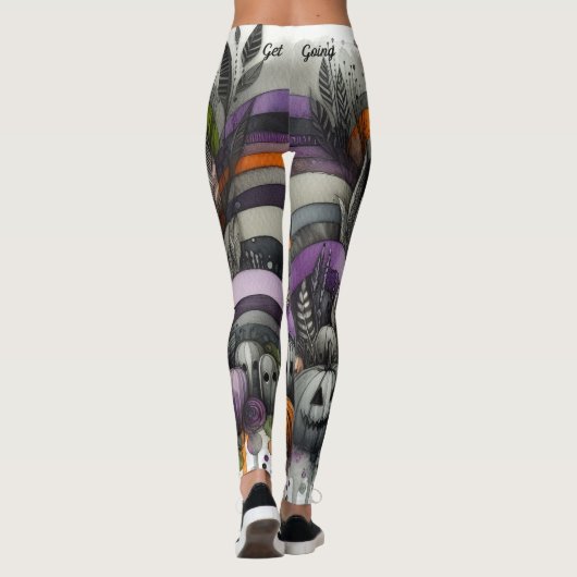 Spooky Spuk Forest Halloween Leggings (Rückseite)