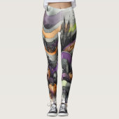 Spooky Spuk Forest Halloween Leggings (Vorderseite)