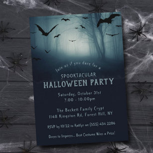 Spooky Spuk Forest Halloween-Party Einladung
