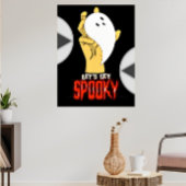 Spooky Spuk Ghost Hand Halloween Poster