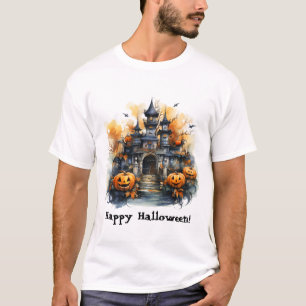 Spooky Spuk Halloween Castle T - Shirt