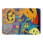Spooky Spuk House Artwork Badematte (Vorderseite)