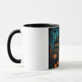 Spooky Spuk House & Bats Halloween Tasse (Links)