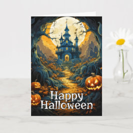 Spooky Spuk House - glückliches Halloween Karte