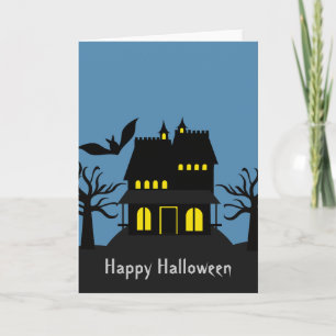 Spooky Spuk House Halloween Card Feiertagskarte