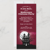 Spooky Spuk House Halloween Einladung (Vorderseite)