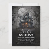 Spooky Spuk House Halloween Einladung (Vorderseite)