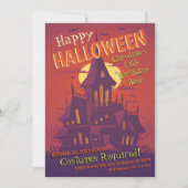 Spooky Spuk House Halloween Einladung (Vorderseite)