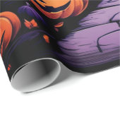 Spooky Spuk House Halloween Geschenkpapier (Rolleneckpunkt)