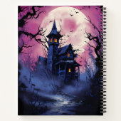 Spooky Spuk House Halloween Notizblock (Rückseite)
