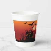 Spooky Spuk House Halloween Pappbecher (Vorderseite)