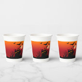 Spooky Spuk House Halloween Pappbecher