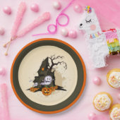 Spooky Spuk House Halloween Pappteller (Party)