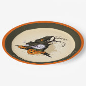 Spooky Spuk House Halloween Pappteller (Schrägansicht)