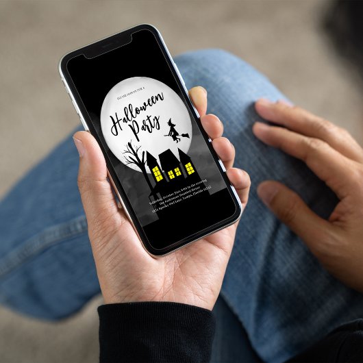 Spooky Spuk House Halloween-Party Custom Einladung