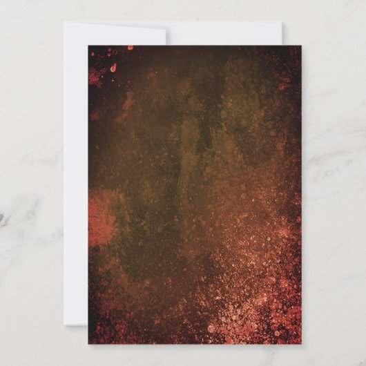 Spooky Spuk House Halloween-Party Einladung (Rückseite)