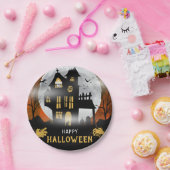 Spooky Spuk House Halloween-Party Pappteller (Party)
