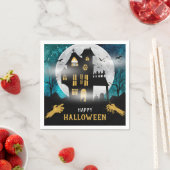 Spooky Spuk House Halloween-Party Serviette (Beispiel)
