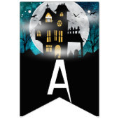 Spooky Spuk House Halloween-Party Wimpelkette (Dritte Fahne)