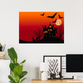 Spooky Spuk House Halloween Poster