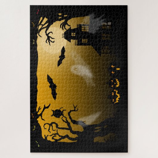Spooky Spuk House Halloween Puzzle (Vertikal)