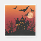 Spooky Spuk House Halloween Serviette (Vorderseite)