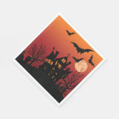Spooky Spuk House Halloween Serviette (Ecke)
