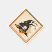 Spooky Spuk House Halloween Serviette (Ecke)
