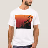 Spooky Spuk House Halloween T-Shirt (Vorderseite)