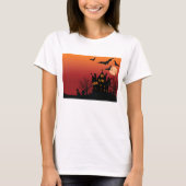 Spooky Spuk House Halloween T-Shirt (Vorderseite)