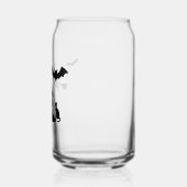 Spooky Spuk House & Hexe Silhouette | Dosenglas (Links)