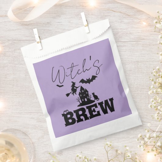 Spooky Spuk House & Hexe Silhouette | Geschenktütchen (Ausgeschnitten)