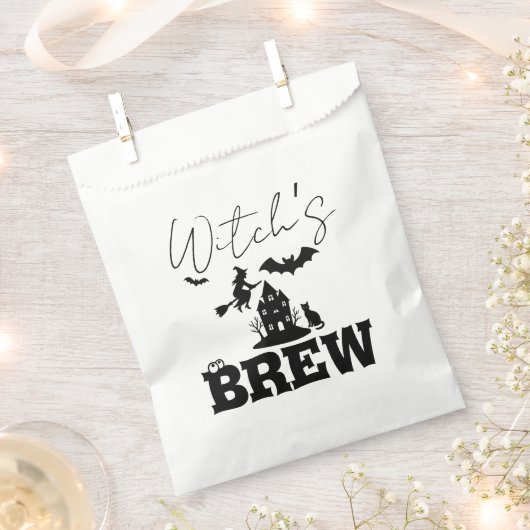 Spooky Spuk House & Hexe Silhouette | Geschenktütchen (Ausgeschnitten)